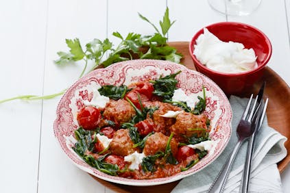 Italienska köttbullar med mozzarella