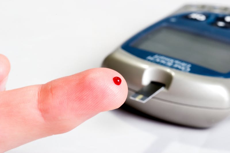Glucose level blood test