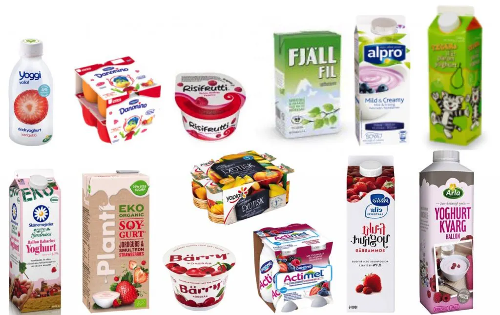 Många sockerbovar i mejeridisken