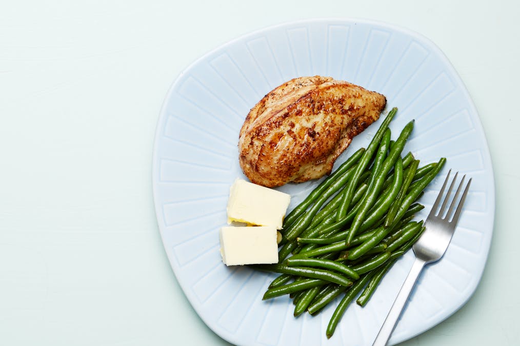 Kycklingtallrik med haricots verts