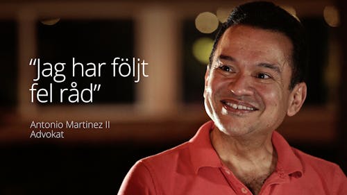 "Jag har följt fel råd!"