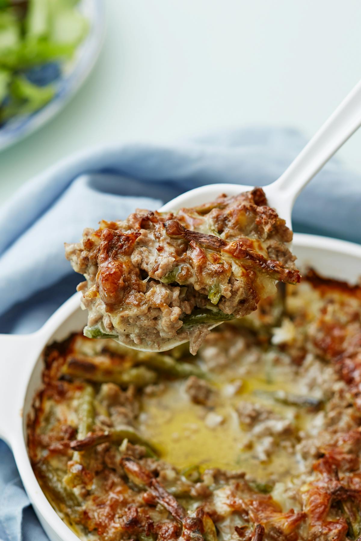 Köttfärsgratäng med ädelost