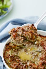 Köttfärsgratäng med ädelost