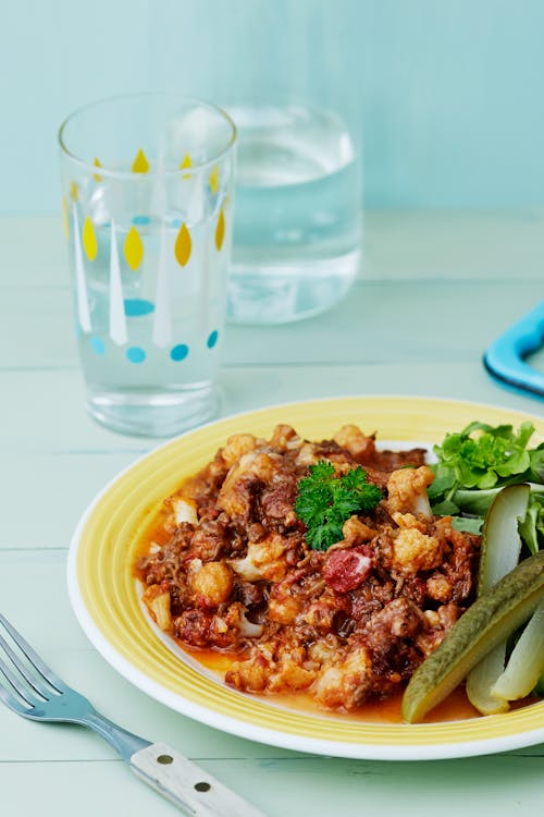 Köttfärsgratäng med blomkål