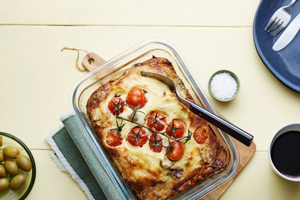 Vegetarisk ugnsomelett