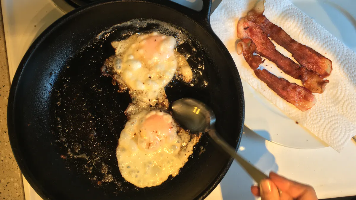 Stekta ägg till söndagsfrukost