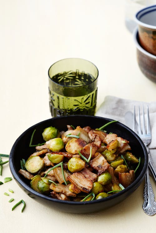 Pytt på sidfläsk och brysselkål