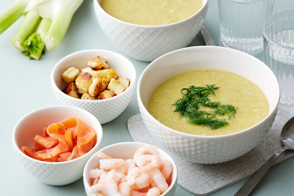 Smakrik fänkål- och sellerisoppa