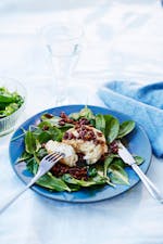 Getostsallad med pumpafrön och balsamicosmör