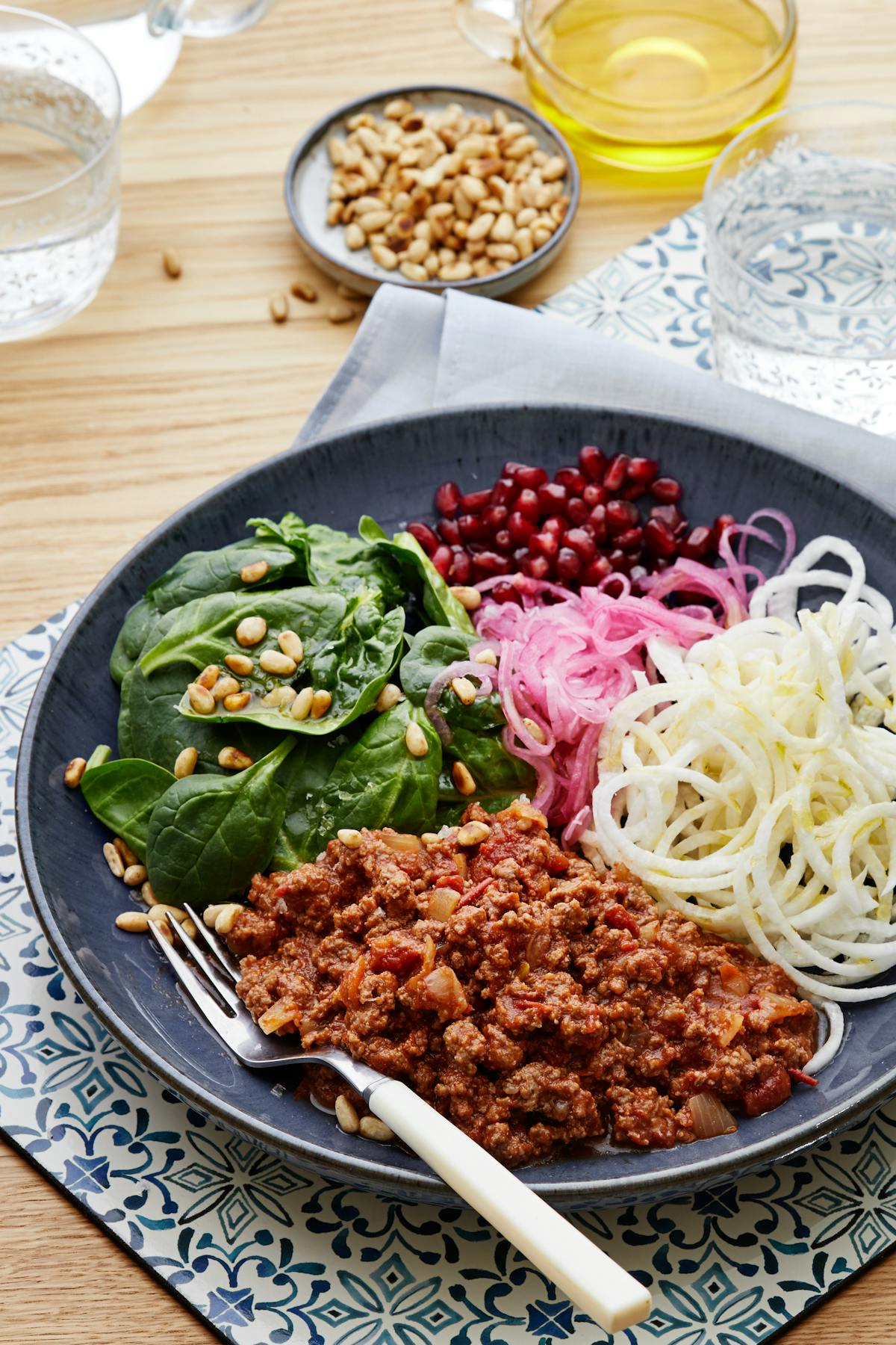 Färgsprakande chilibowl