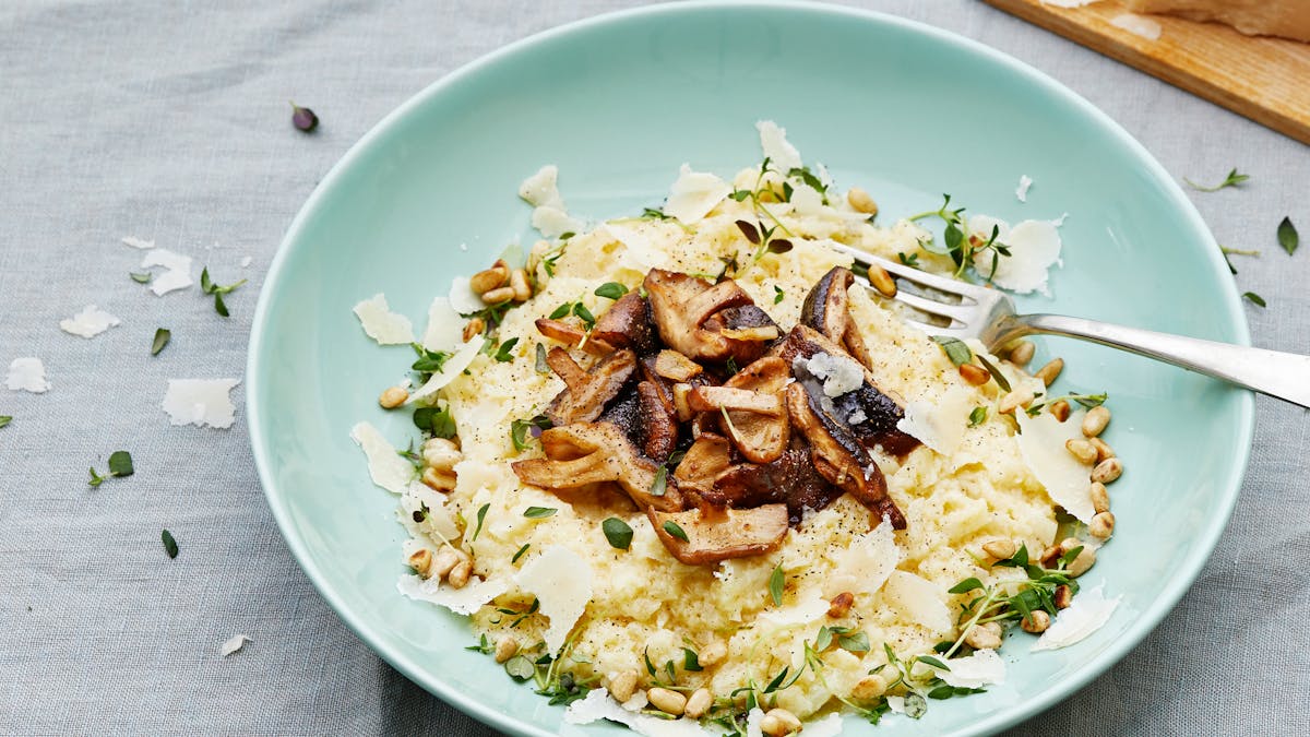 Blomkålsrisotto med svamp