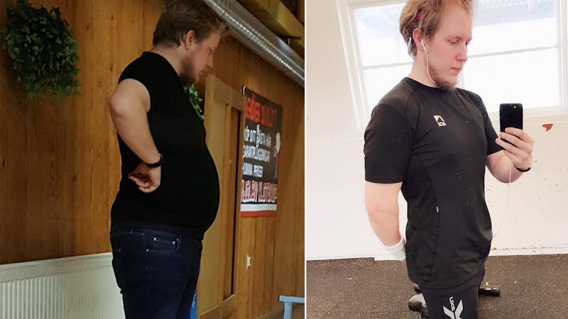 Stefan gick ner 42 kilo på ett år