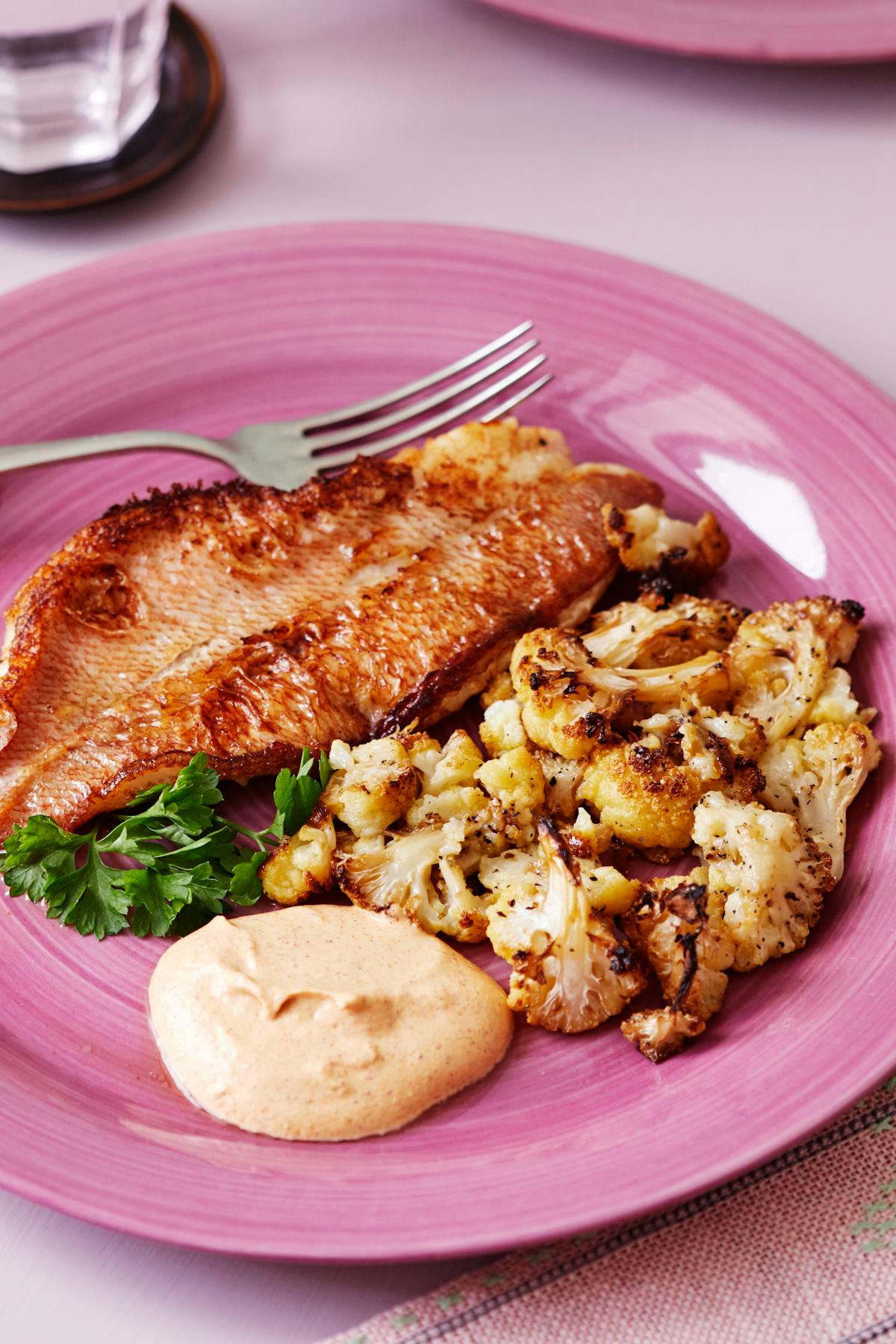 Smörstekt fisk med tandoorisås