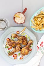 Kycklingben med LCHF-pommes