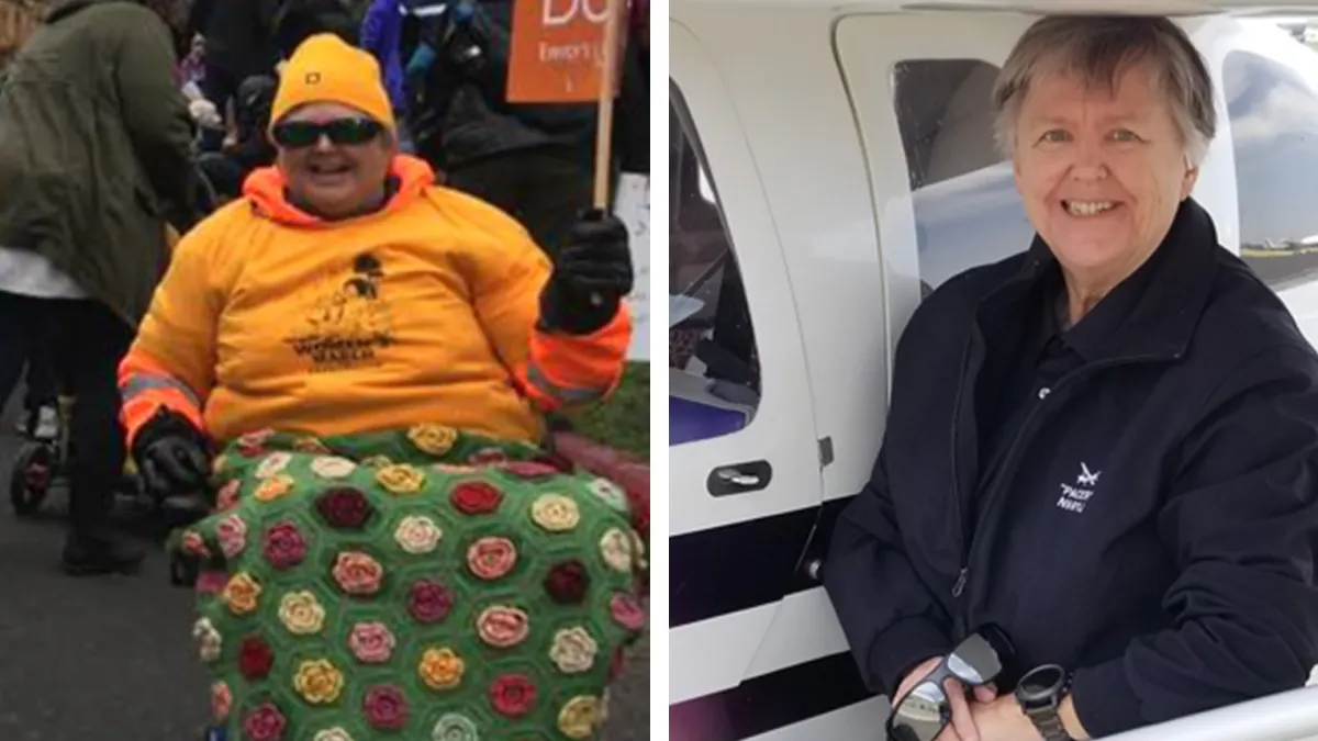 Från att inte kunna gå till att flyga