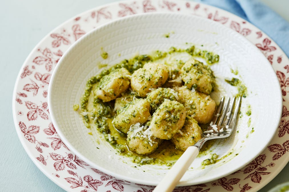 LCHF-gnocchi med äkta pesto