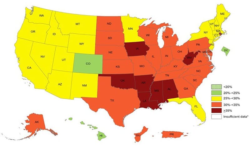 CDC-obesity-map