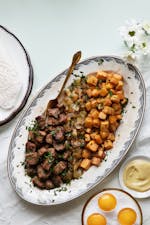 Biff Rydberg med tärnad kålrot