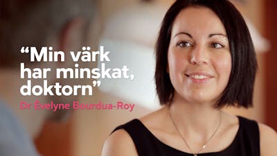 "Min värk har minskat, doktorn"