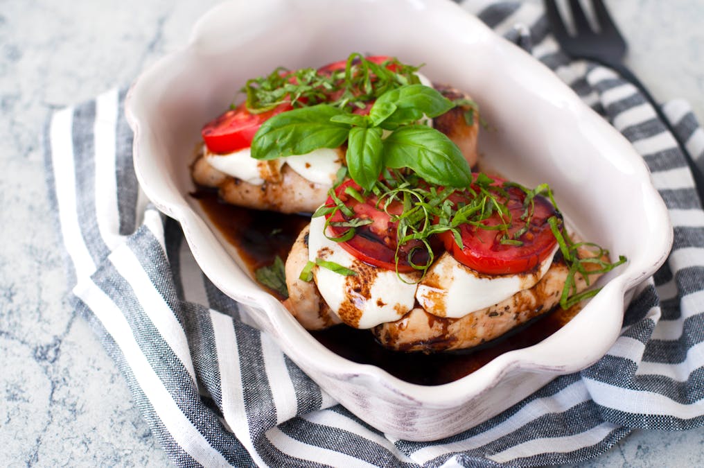 Caprese-kyckling