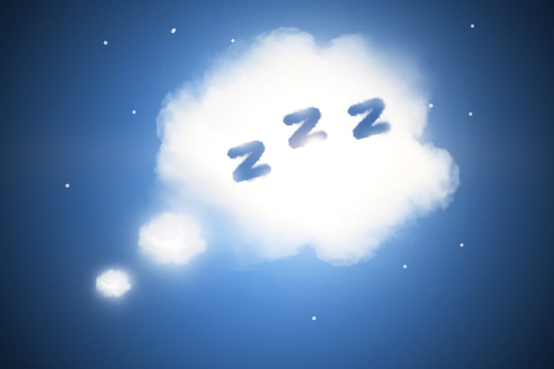 Abstract sleep cloud background