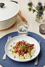 Biffstroganoff med blomkålsris