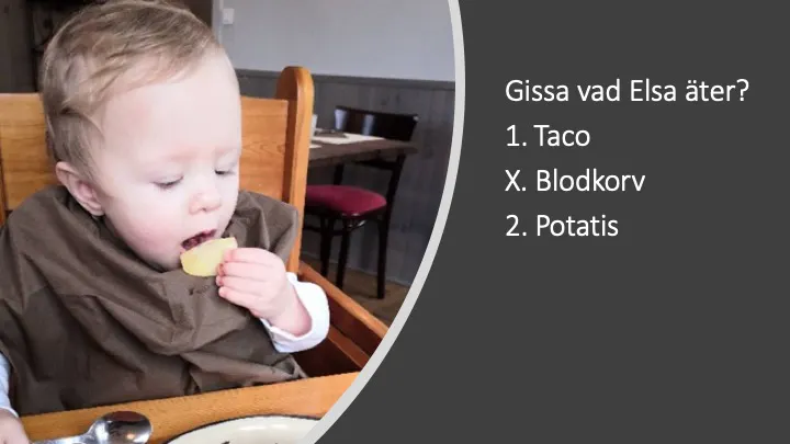 Elsa väckte uppseende på fransk restaurang