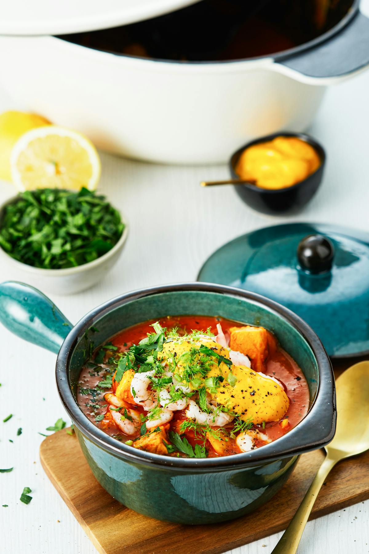LCHF-bouillabaisse med apelsin och saffransaioli