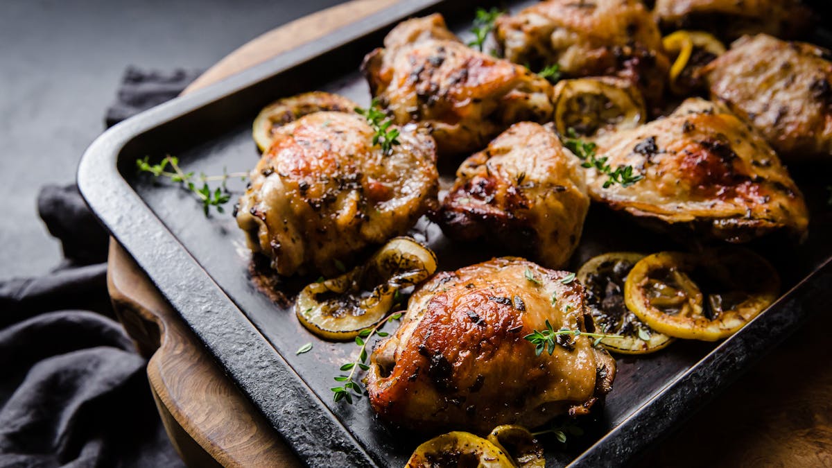 Citronbakade kycklinglår