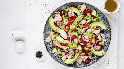 Tonfisksallad med avokado