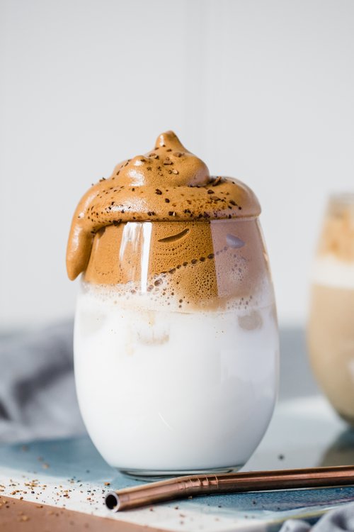 Dalgona-kaffe på LCHF-vis