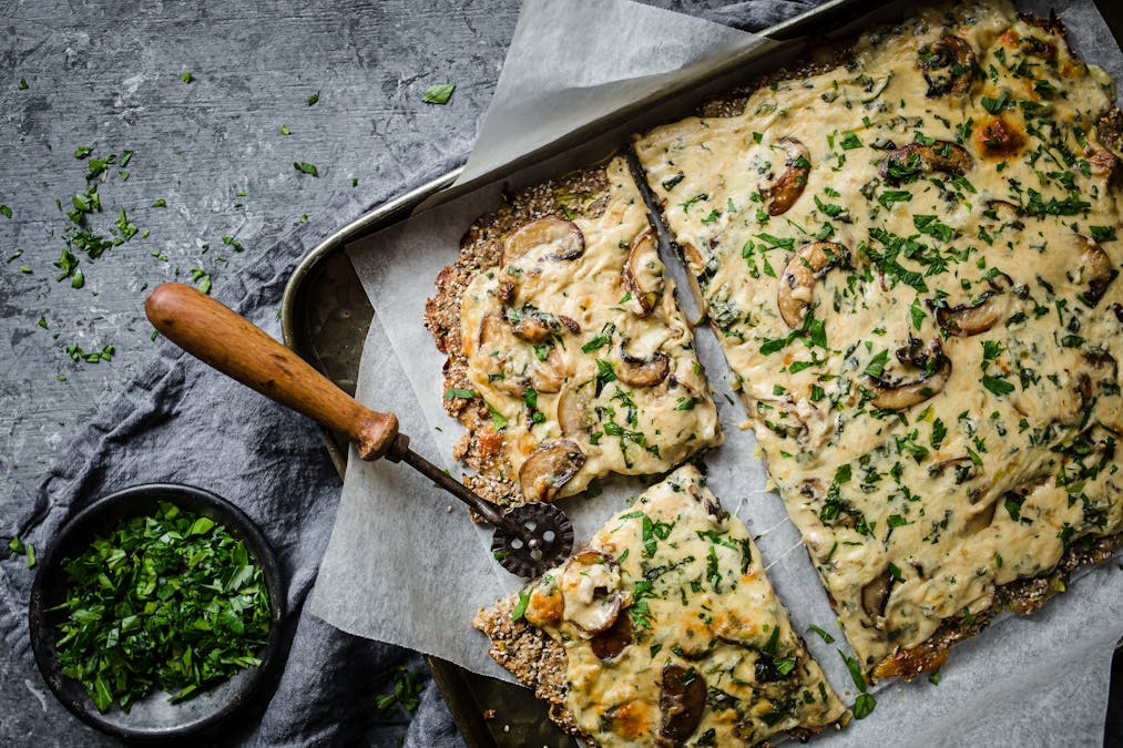 LCHF-pizza à la funghi supremo