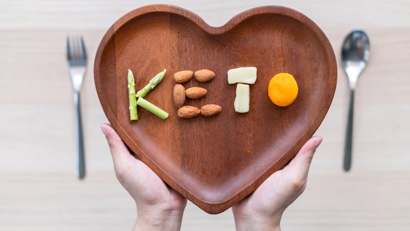 Keto food for ketogenic diet, healthy nutritional food eating lifestyle for good heart health with high protein, fat, low-carb to prevent heart disease and diabetes illness control