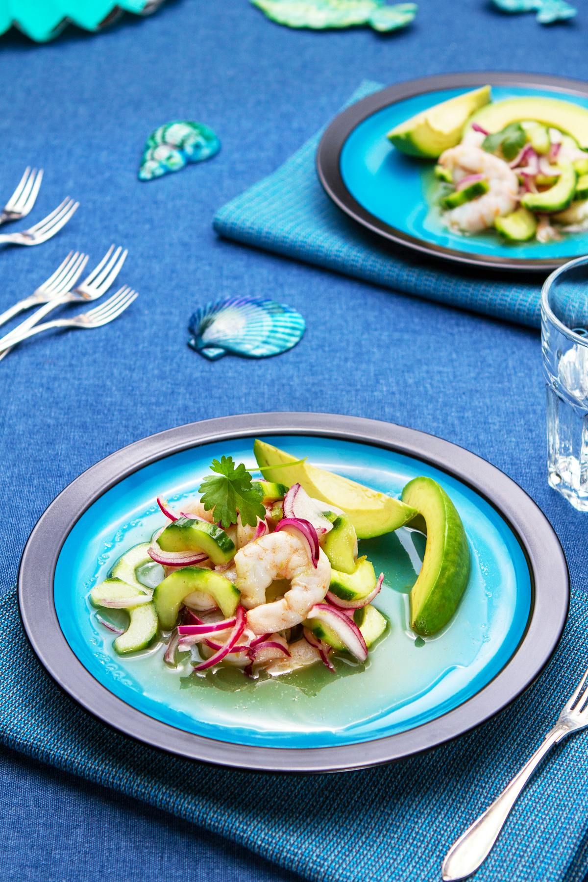 Mexikansk ceviche med räkor