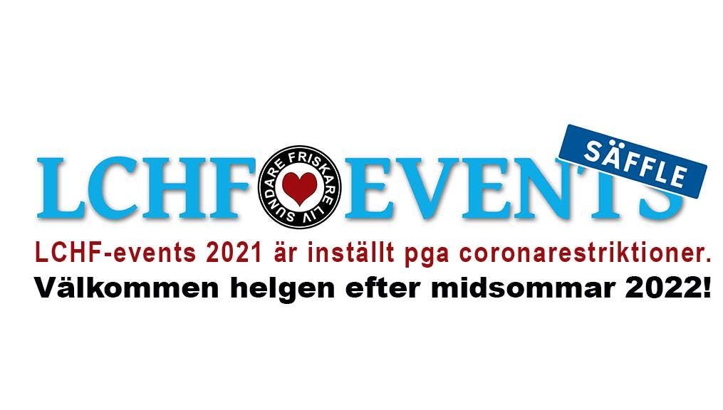 LCHF-eventet i Säffle är inställt även detta år