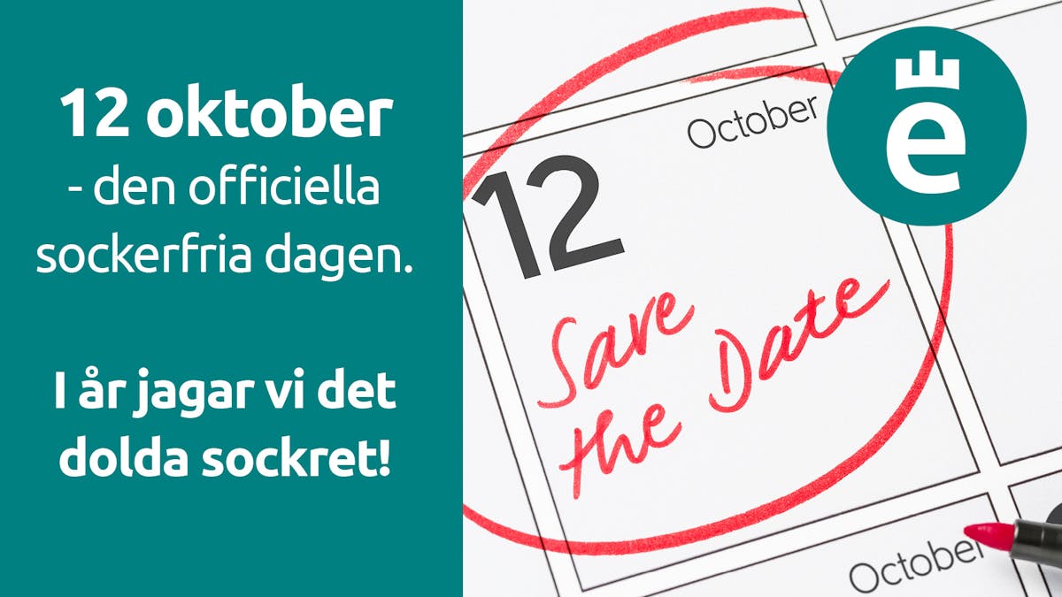Sockerfria dagen den 12 oktober