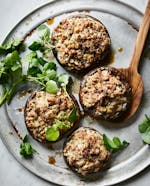 Gratinerad portobellosvamp