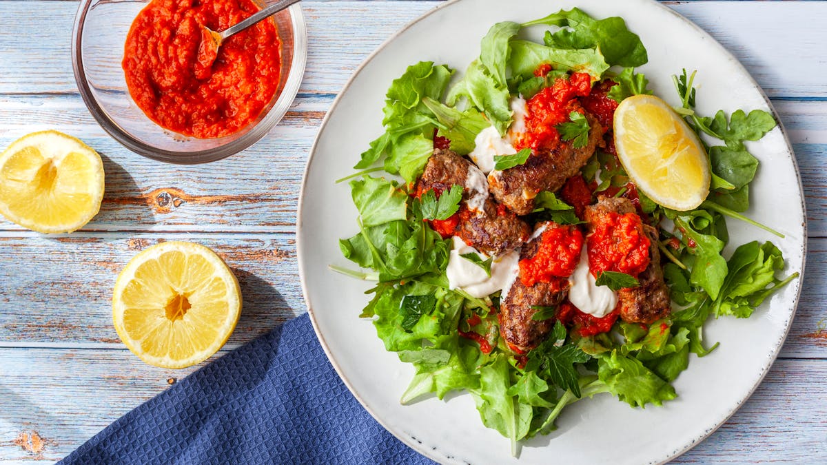LCHF-cevapcici med gräddost och ajvar