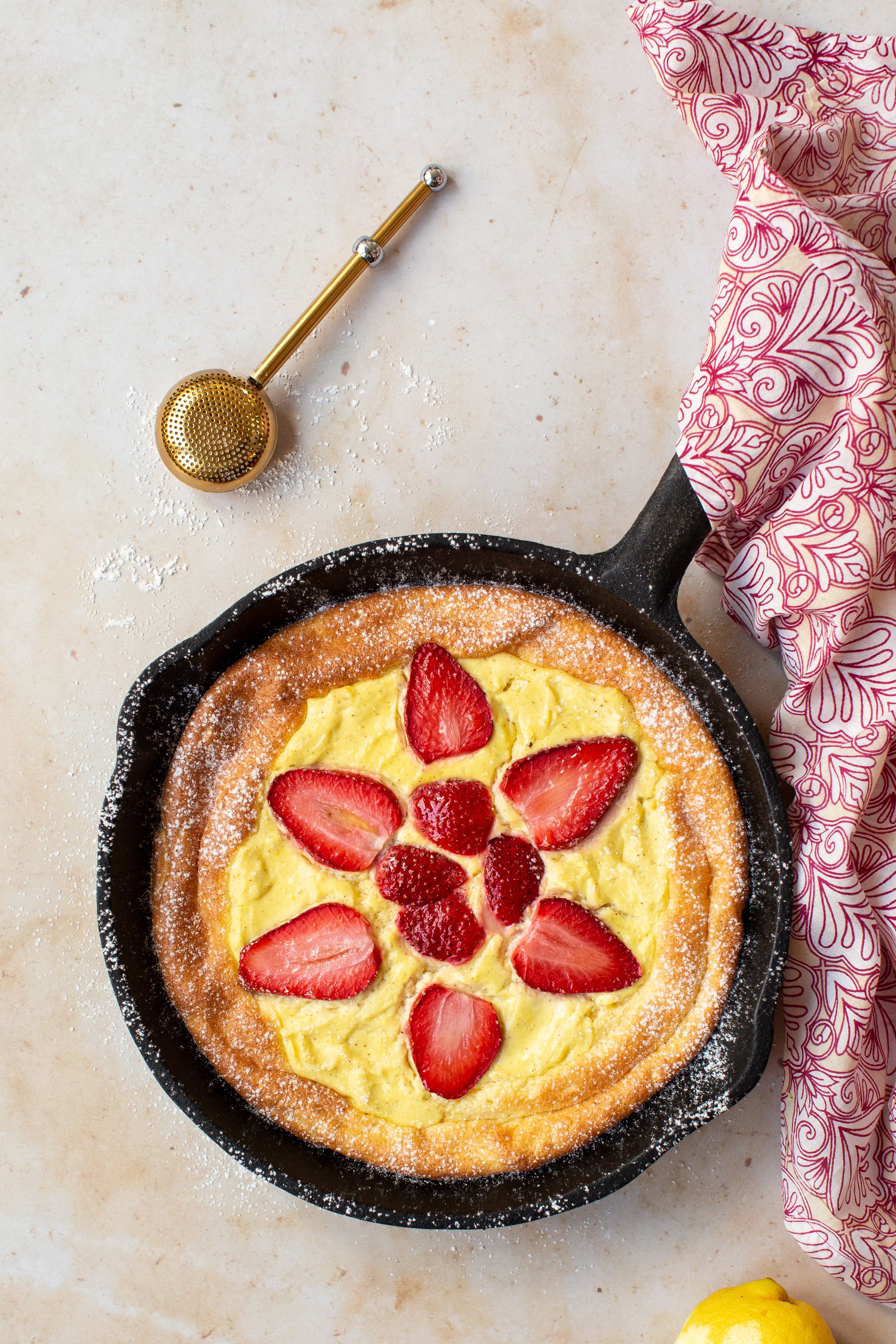 Jordgubbspannkaka à la LCHF