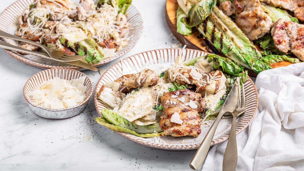 Caesarsallad med grillad kyckling