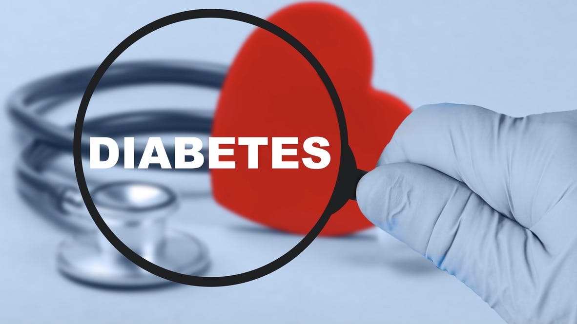 Medical concept, the problem of diabetes mellitus.