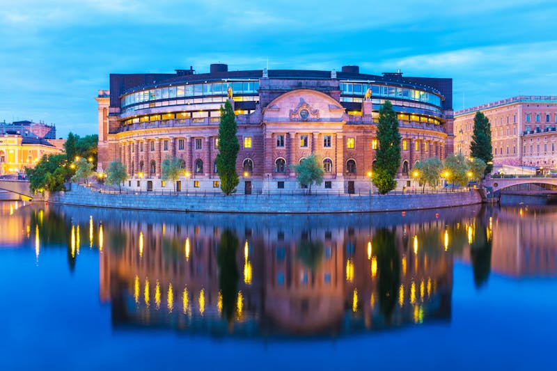Parliament House in Stockholm, Sweden