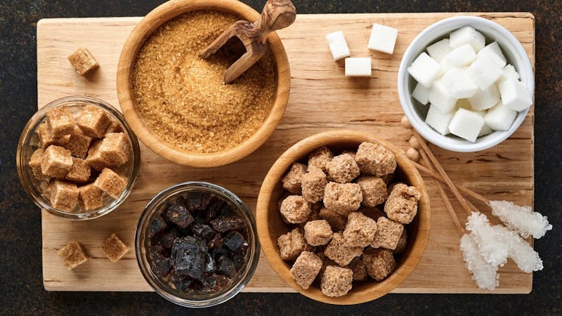 various types of sugar