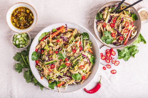 Asiatisk kycklingsallad