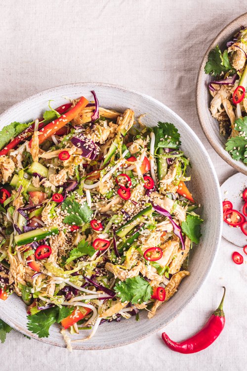Asiatisk kycklingsallad