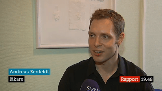 Debut i SVT Rapport