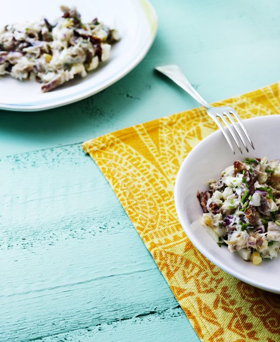 Makrillsallad LCHF, extra allt