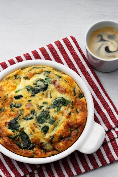 Spenatfrittata<br />(Frukost)