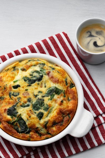 Spenatfrittata<br />(Frukost)