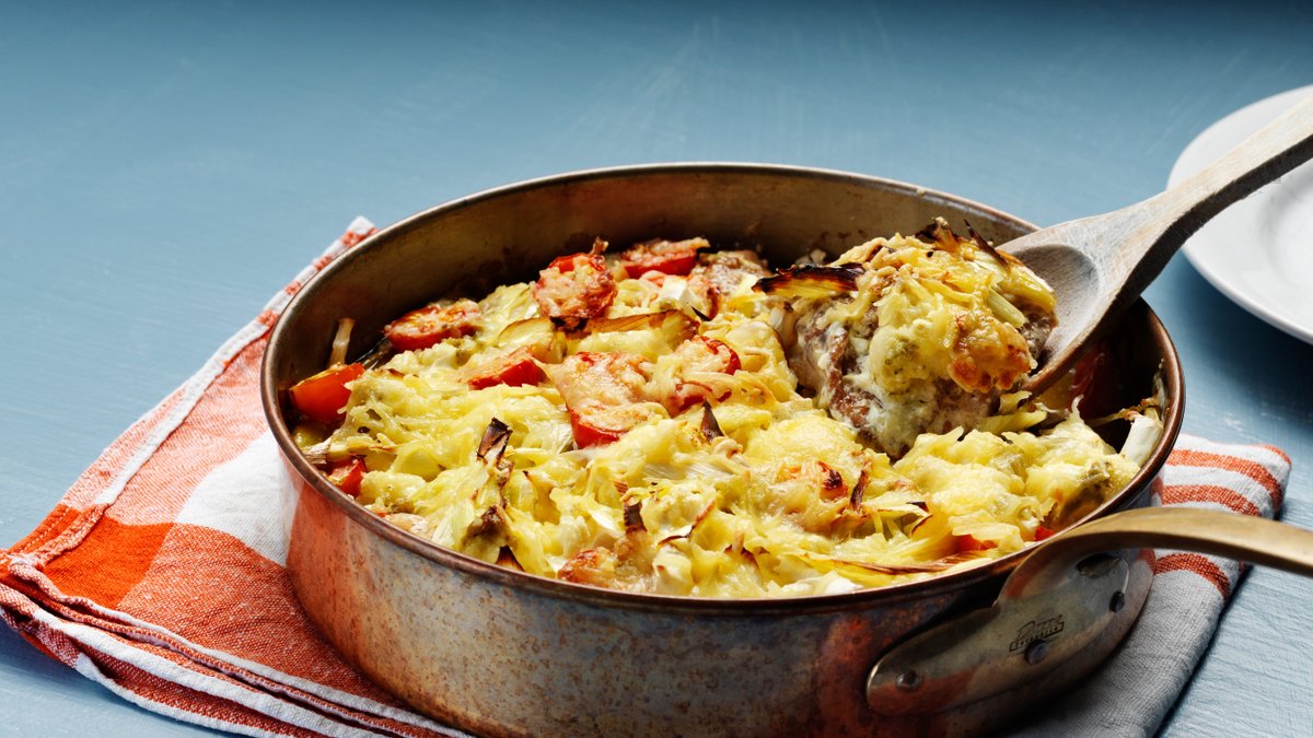 Krämig kycklinggratäng